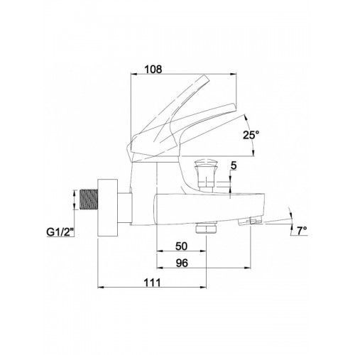 Смес д/ванны к/н Kaiser Country (55221/55022)