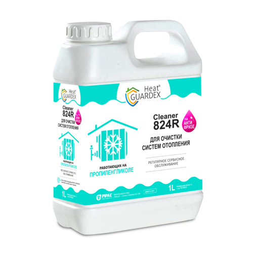 Реагент д/промывки систем отопления (антифриз пропиленгликоль) Cleaner824 R 1л