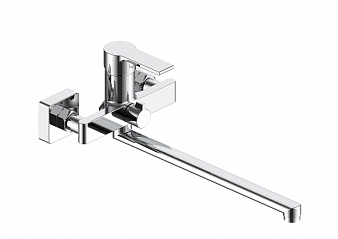 Смеситель д/ванны LESNA керамбукса  L-обр. излив 325 мм, 35-L35/K ARGO 44460