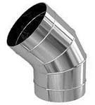 Колено "Sferra" 45° нерж.0,8мм ф150