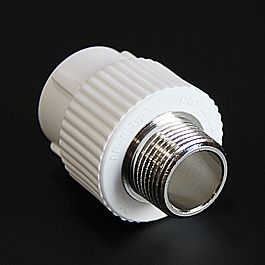 Переход 32*3/4"нар.рез. белый (10/80) ПРО АКВА (РА23016Р)