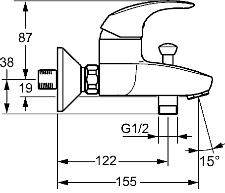 Смес. д/ванны Hansa Pico АКЦИЯ!!!
