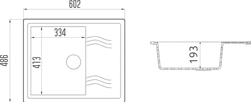 Мойка гранит FOSTO NOVA 61-48 (белый) без сифона