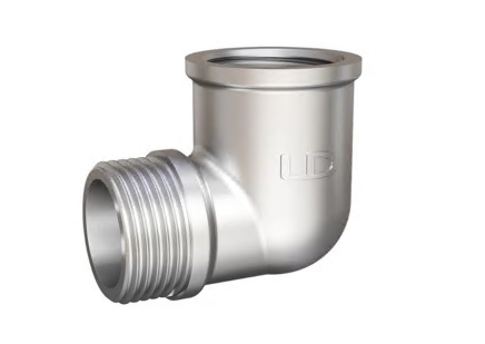 Уголок 1" г/ш латунь никель LD 