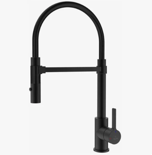 Смеситель д/кухни ROSE гибкий излив черный R133H
