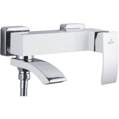 Смеситель д/ванны к/н  ROSE белый/хром R1552F