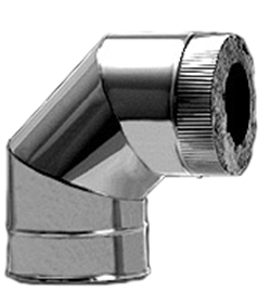 Сэндвич-отвод "Sferra" 90° нерж.0,8мм/оцинк. ф200х300