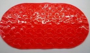 Коврик д/ванной противоскользящий 67х38"Линза" зеленый.