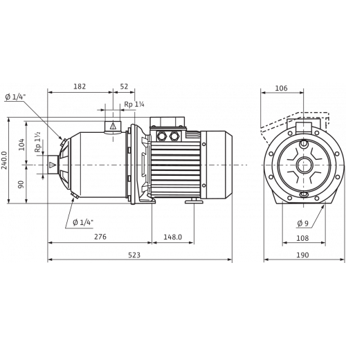 Насос MHI 804-1/10/E/3-380-50-2 (9169386) WILO
