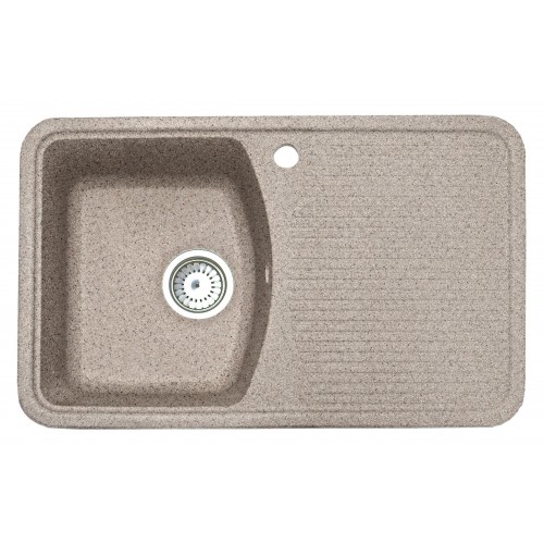 Мойка гранит FOSTO КМ 76-47 (песочный пляж 300) с сифоном