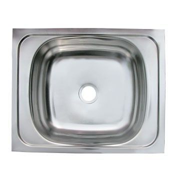 Мойка нерж накладная 40*50  0,4/130 ( Россия )