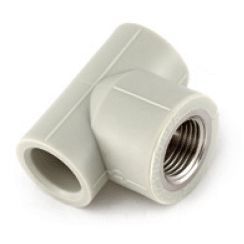 Тройник 25*3/4 вн.рез. серый (60) ФД-plast