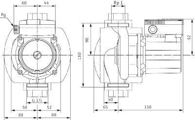 Насос TOP-S 30/10 DM PN6/10 (2165522) 3-фазн., резьб, цирк.