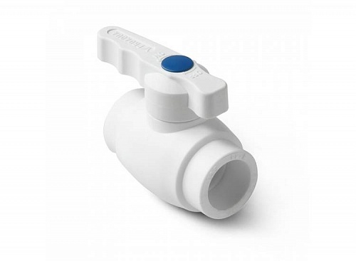 Кран шаровой 20 белый (1/60) PRIME ПРО АКВА (РА40508)