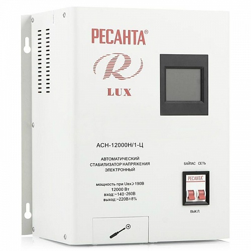 Стабилизатор Ресанта  АСН-12000 Н/1-Ц  Lux
