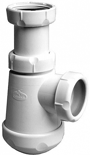 Сифон 32 JIMTEN б/выпуска пластик  S-69/32