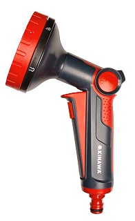 Пистолет-распылитель OKINAWA 6 режимов, пластиковый с клавишей (2512) 