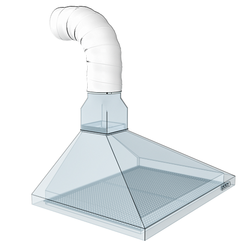 Воздуховод 12,5PF1 гибкий армированный ПВХ D125, L = 1м