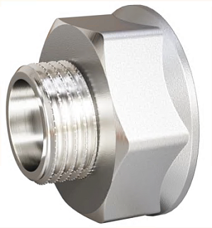 Переходник 1 1/2" - 1 1/4" г/ш латунь никель LD (24шт)