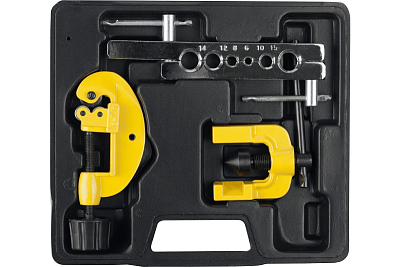 STAYER для труб 6-15мм, труборез 3-25мм, набор для развальцовки (2370)