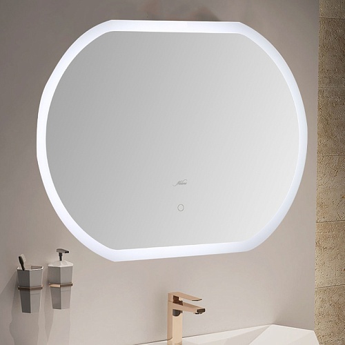 Зеркало 80 "Melana" c LED подсветкой (сенсор на зеркале) 800х600 (MLN-LED049)