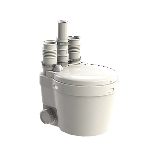 Насос санитарный SANISWIFT стир.маш+ 2 умывальника (t max= 65 C) 4м↑40м → 0,4кВт SFA