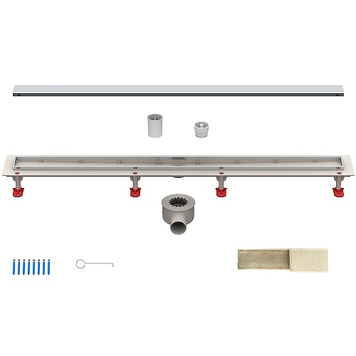 Трап линейный ТП-55.1C-800 щелевой/под плитку