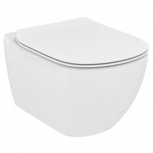 Унитаз подвесной Ideal standard TESI Aquablade сидение тонкое дюропл. (T007901+Т352801)