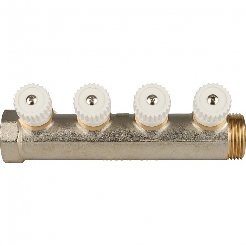 Коллектор распределительный 1", 4 отвода 3/4"ЕК (SMB 6851 013404) STOUT