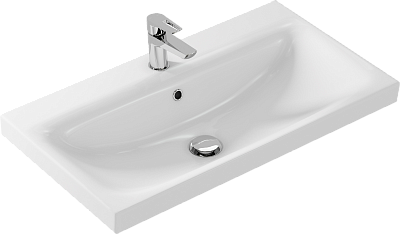 Комплект мебели 80 "Берлин-80" напольная 2 дв. белая VIANT (ум.MODUO-80)