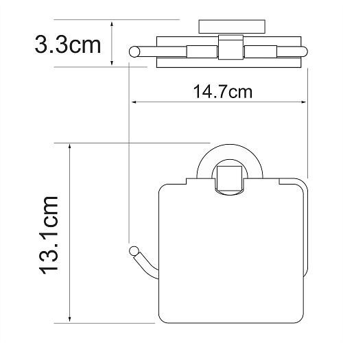 Держатель д/туал бумаги WasserKRAFT Rhein K-6225
