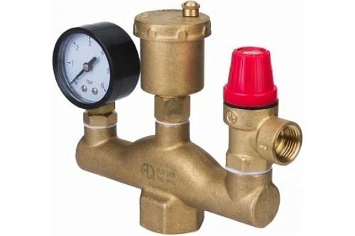 Группа безопасности для котла 1" латунь 3bar  AQUALINK02746