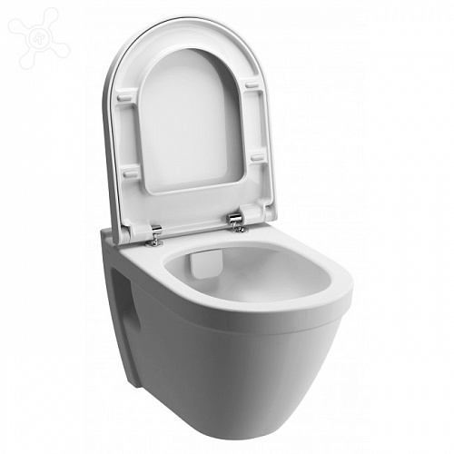 Унитаз подвесной VITRA S50 с Rim-ex с тонким сиденьем (7740В003-0075 + 110-003-019)