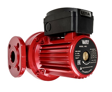 Насос цирк. WRS 32-90SF (220мм) DN32, PN10, Qmax=12м3/ч, Hmax=9м, Tmax=110°С, 220В, 370Вт, 3-скор. (17109999) Wellmix