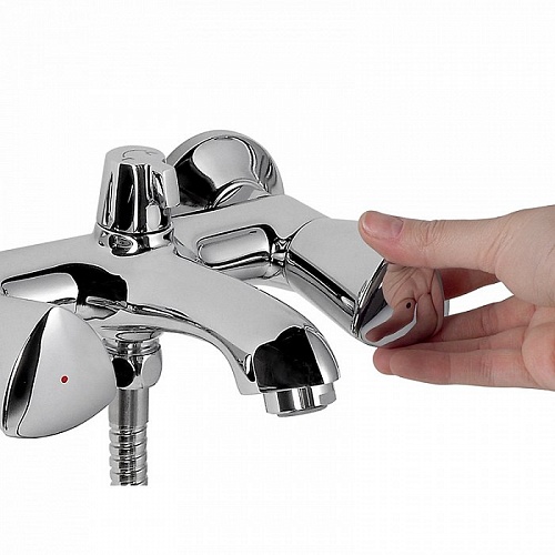 Смеситель для ванны с керамическим дивертором Bounce, IDDIS, BOUSB02i02WA