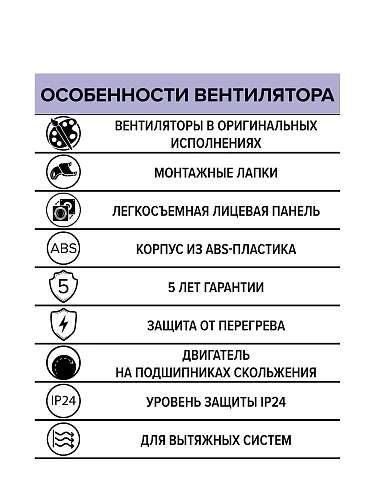 Вентилятор WAVE 100 Black classic