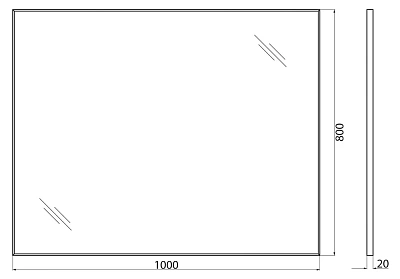  100 "BELBAGNO SPC-AL-1000-800 Nero  