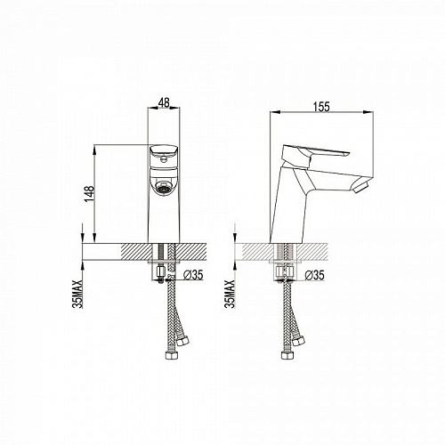 Смеситель для умывальника, Cloud, IDDIS, CLOWG00i01