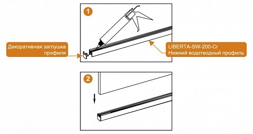ДУШЕВАЯ ПЕРЕГОРОДКА CEZARES LIBERTA-L-2 115-C-Cr