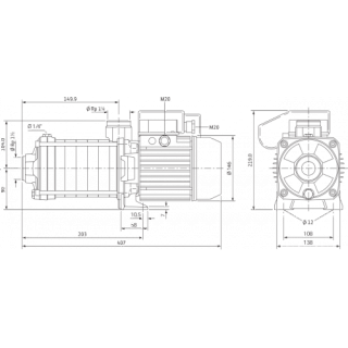 Насос MHIL 903-E-3-400-50-2 (4158373, 4210667) 3-ф повысительный