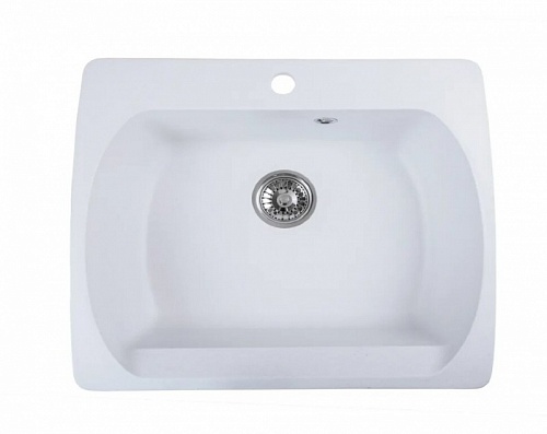 Мойка гранит FOSTO NOVA 60-53 (белый) без сифона