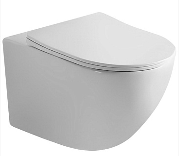 Унитаз подвесной Cerutti  SPA "SELLA Aria" безободковый сид.дюропл. м/лифт CT7183