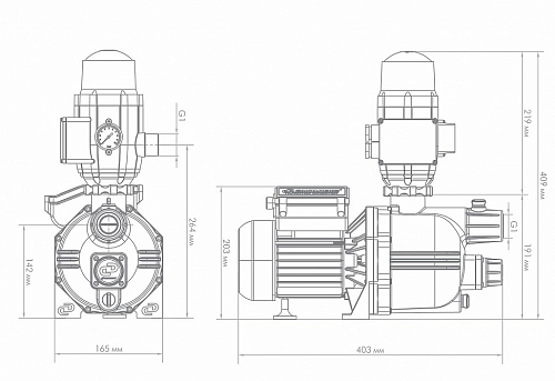 Насосная станция "Джамбо" 60/35П-К "Комфорт" (4000)