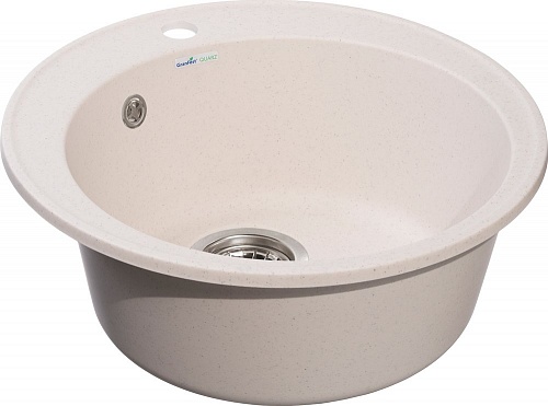 Мойка комп. GRANFEST QUARZ GF-Z-08  (d480мм) белый