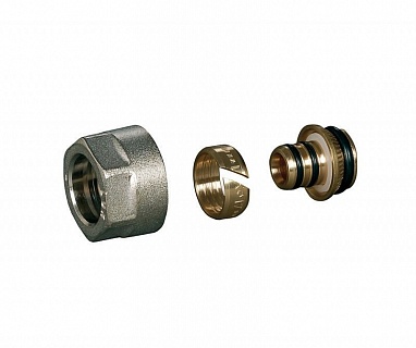 TР 99 Соединение 16мм для труб из м/пласт., резьба 3/4 (67861612) (40/320) АКЦИЯ