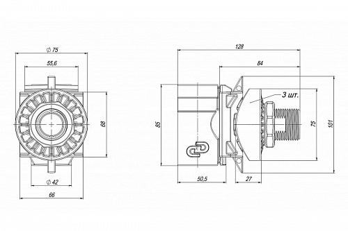 Адаптер скважинный  улучшенный «САУ» 1" (ДЖИЛЕКС) (9025)