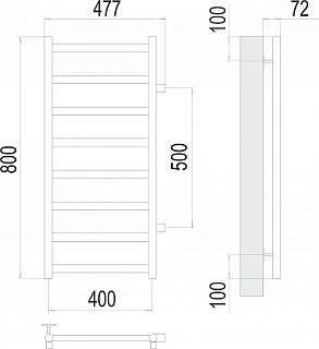  400800 8 / / 500 ""   (RAL9005) TERMINUS 