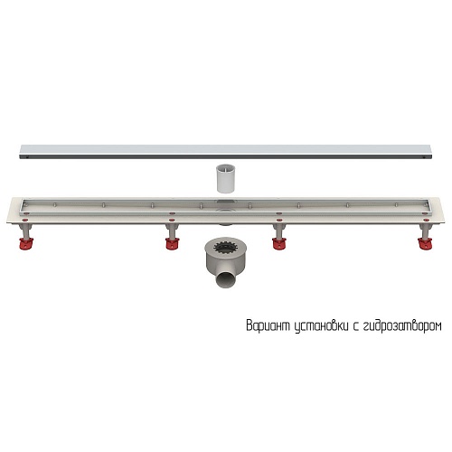 Трап линейный ТП-55.1C-800 щелевой/под плитку