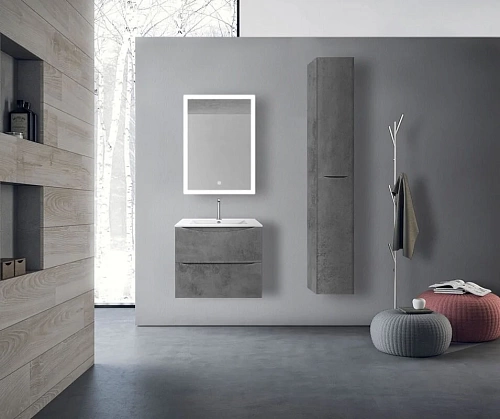 Пенал подвесной "Mia" левый бетон Vincea  VSC-2M170BT-L