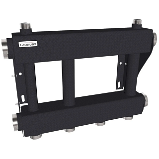 Модульный коллектор MK-250-2x32 Pmax=250 кВт (G 2", 3х1 1/4") ст. 09Г2С "GIDRUSS"